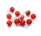 Matte Red Sardonyx 6mm Bead Dangles, Small Gemstone Charms, 10 pieces, Adorabilities